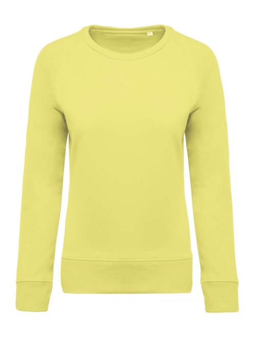 LADIES’ ORGANIC COTTON CREW NECK RAGLAN SLEEVE SWEATSHIRT