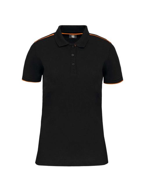 LADIES' SHORT-SLEEVED CONTRASTING DAYTODAY POLO SHIRT