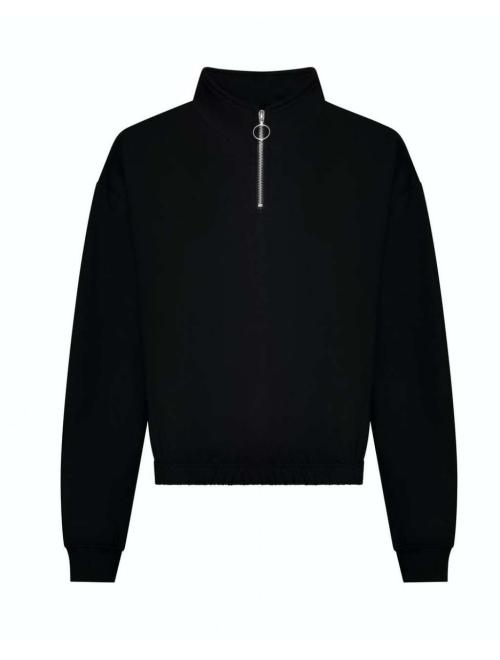 WOMEN'S CROPPED 1/4 ZIP SWEAT