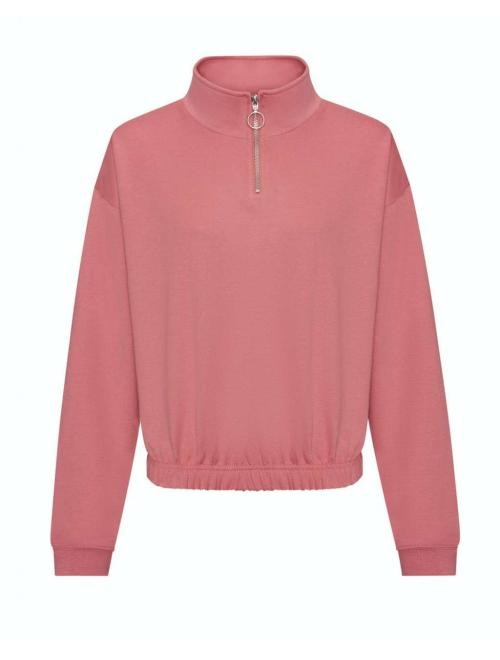 WOMEN'S CROPPED 1/4 ZIP SWEAT