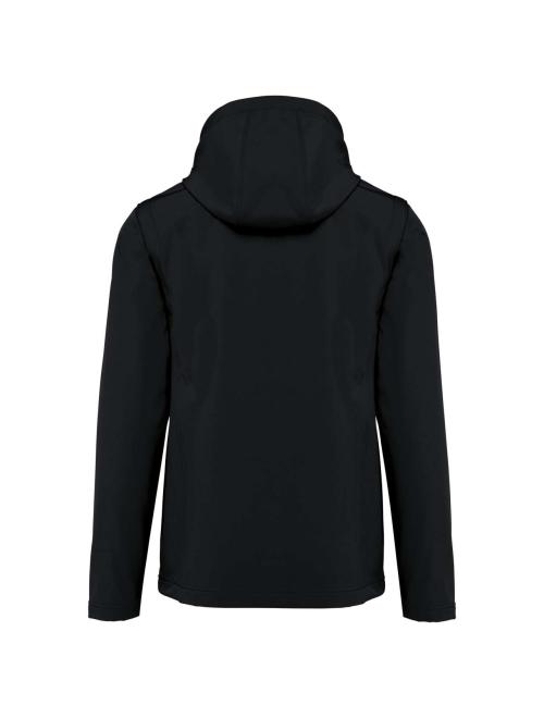UNISEX 3-LAYER SOFTSHELL HOODED JACKET WITH REMOVABLE SLEEVES UNISEX 3-LAYER SOFTSHELL HOODED JACKET WITH REMOVABLE SLEEVES