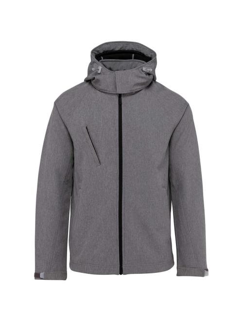 MEN'S HOODED SOFTSHELL JACKET