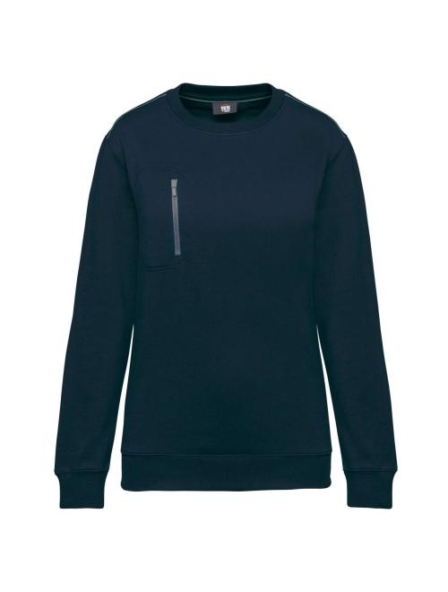 UNISEX DAYTODAY CONTRASTING POCKET SWEATSHIRT