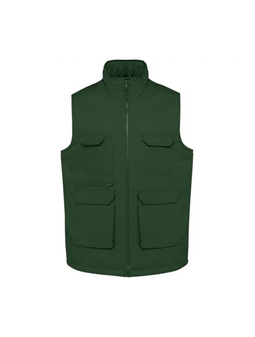 UNISEX PADDED MULTI-POCKET POLYCOTTON VEST