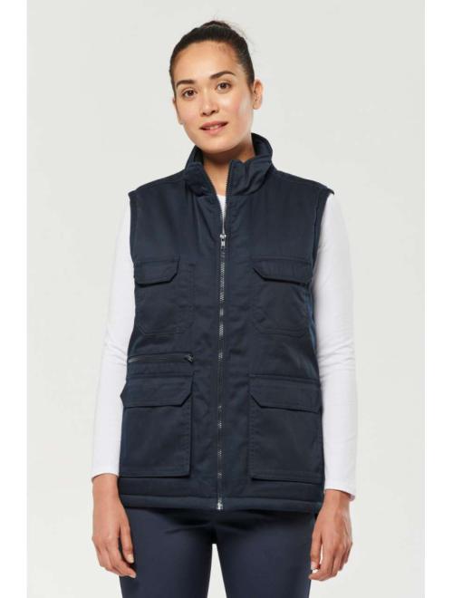UNISEX PADDED MULTI-POCKET POLYCOTTON VEST