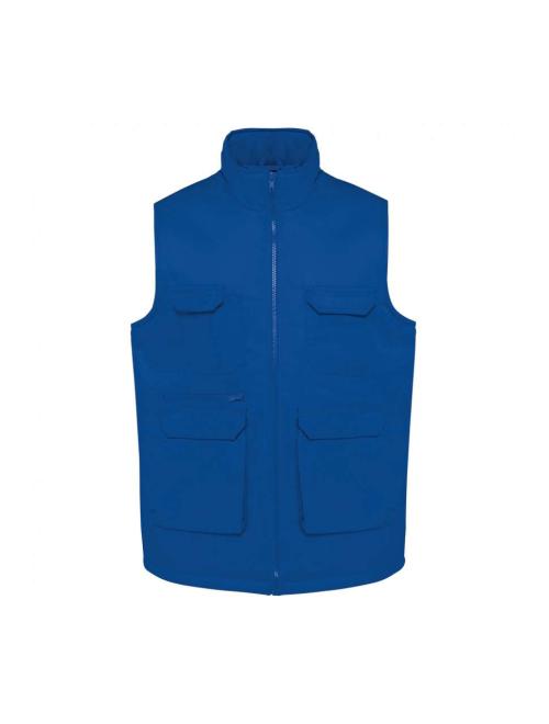 UNISEX PADDED MULTI-POCKET POLYCOTTON VEST