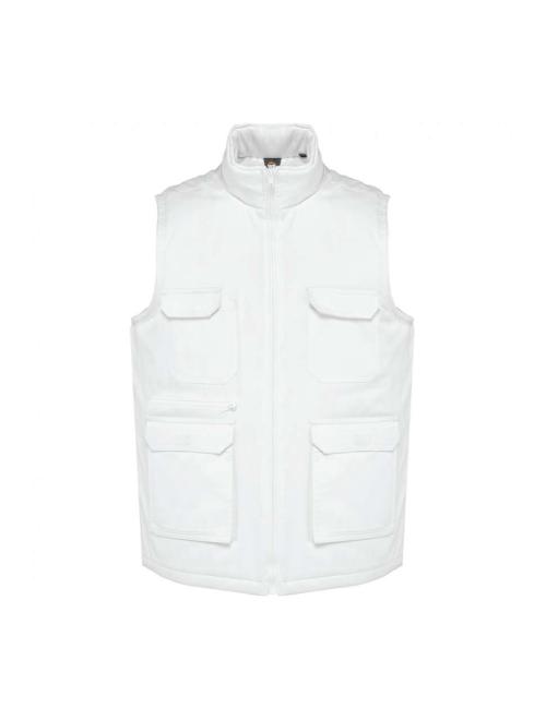 UNISEX PADDED MULTI-POCKET POLYCOTTON VEST