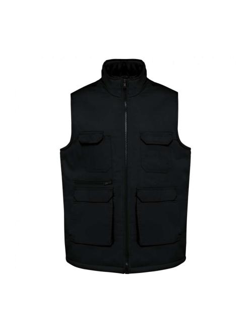 UNISEX PADDED MULTI-POCKET POLYCOTTON VEST