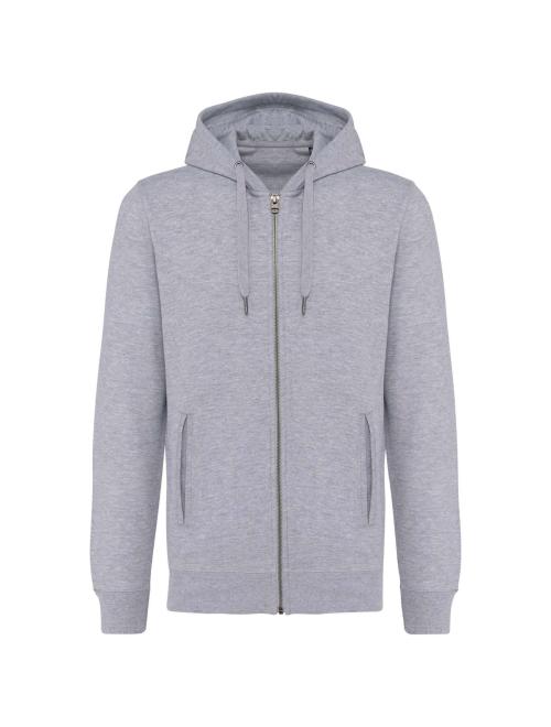 UNISEX ECO-FRIENDLY FRENCH TERRY ZIPPED HOODED SWEATSHIRT