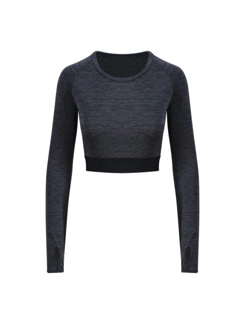 WOMEN'S LONG SLEEVE CROP T
