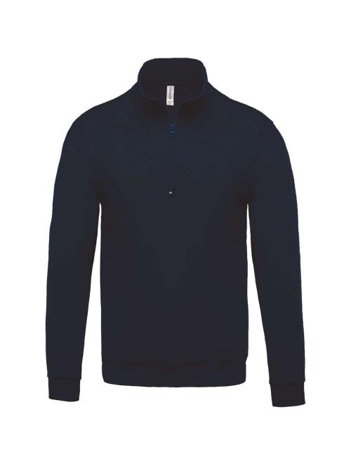 ZIP NECK SWEATSHIRT