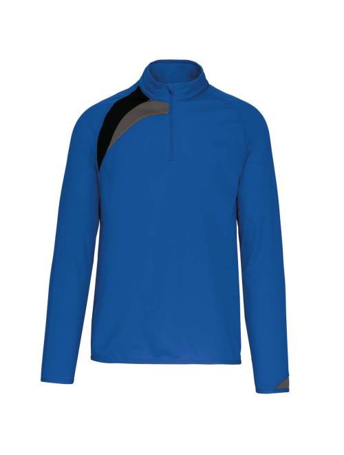 ADULTS' ZIP NECK TRAINING TOP
