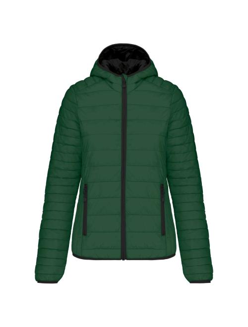 LADIES' LIGHTWEIGHT HOODED PADDED JACKET LADIES' LIGHTWEIGHT HOODED PADDED JACKET