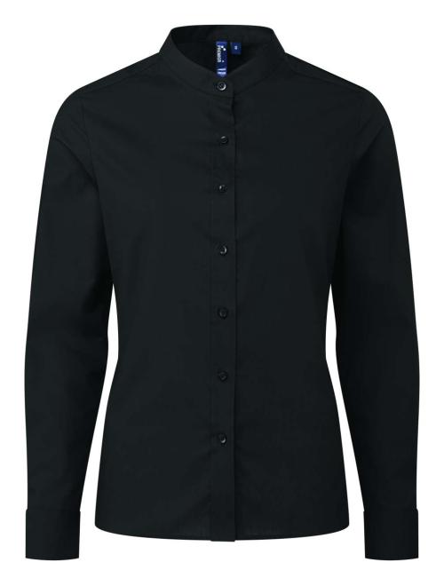 WOMEN’S BANDED COLLAR 'GRANDAD' SHIRT