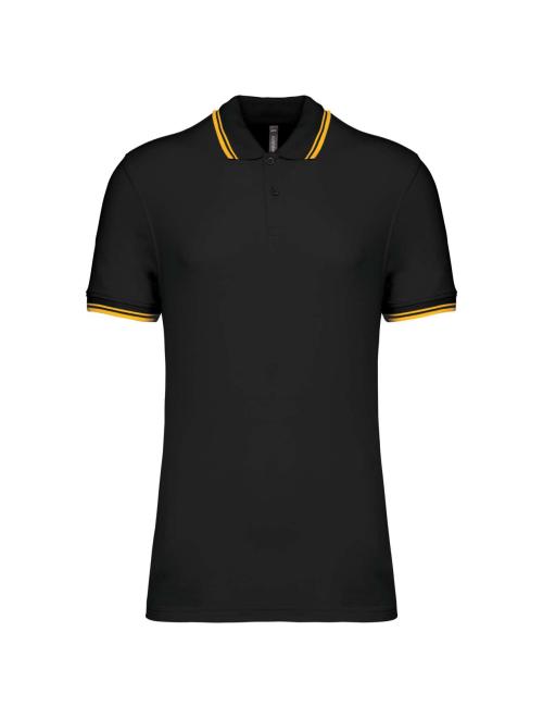 MEN'S 2 STRIPED SHORT SLEEVED POLOSHIRT