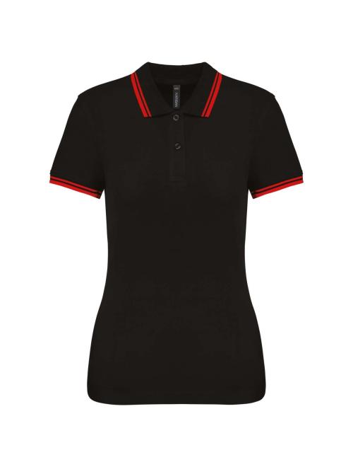 LADIE'S 2 STRIPED SHORT SLEEVED POLOSHIRT LADIE'S 2 STRIPED SHORT SLEEVED POLOSHIRT