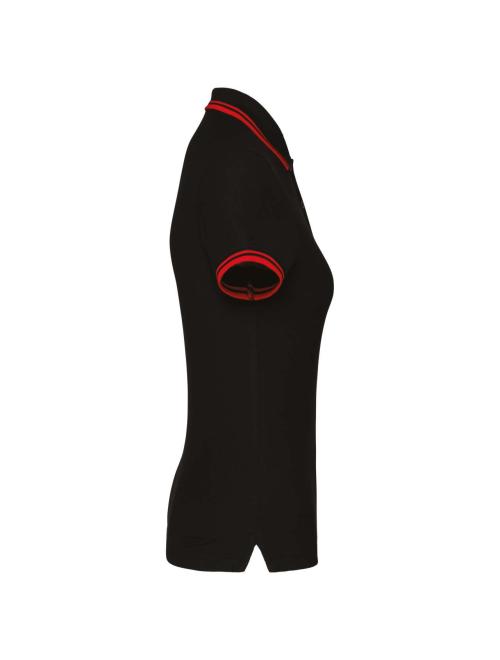 LADIE'S 2 STRIPED SHORT SLEEVED POLOSHIRT LADIE'S 2 STRIPED SHORT SLEEVED POLOSHIRT