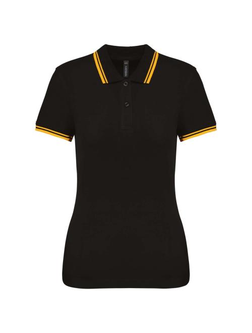 LADIE'S 2 STRIPED SHORT SLEEVED POLOSHIRT LADIE'S 2 STRIPED SHORT SLEEVED POLOSHIRT