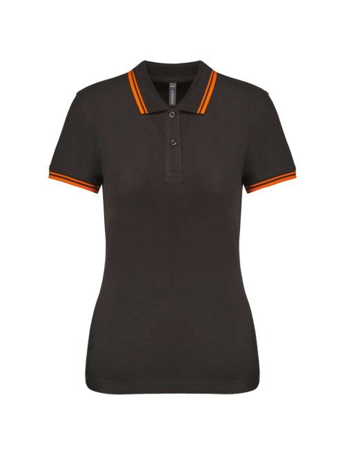 LADIE'S 2 STRIPED SHORT SLEEVED POLOSHIRT LADIE'S 2 STRIPED SHORT SLEEVED POLOSHIRT