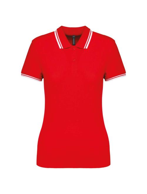 LADIE'S 2 STRIPED SHORT SLEEVED POLOSHIRT LADIE'S 2 STRIPED SHORT SLEEVED POLOSHIRT
