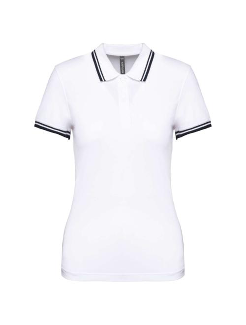 LADIE'S 2 STRIPED SHORT SLEEVED POLOSHIRT LADIE'S 2 STRIPED SHORT SLEEVED POLOSHIRT