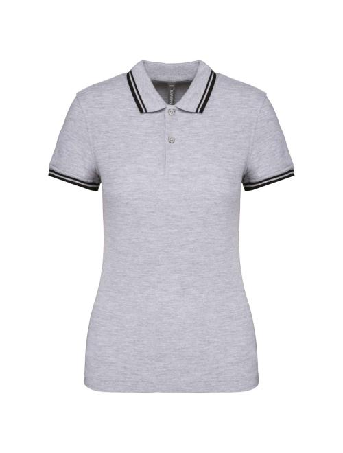 LADIE'S 2 STRIPED SHORT SLEEVED POLOSHIRT LADIE'S 2 STRIPED SHORT SLEEVED POLOSHIRT
