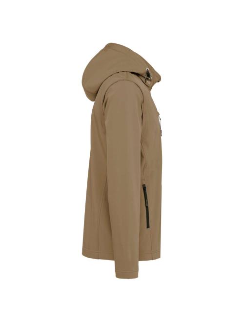 UNISEX 3-LAYER SOFTSHELL HOODED JACKET WITH REMOVABLE SLEEVES UNISEX 3-LAYER SOFTSHELL HOODED JACKET WITH REMOVABLE SLEEVES