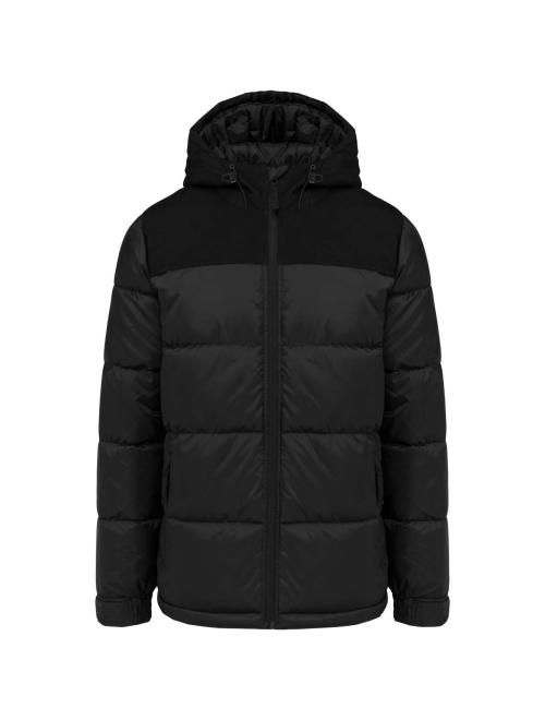 UNISEX BI-TONE PADDED JACKET WITH HOOD UNISEX BI-TONE PADDED JACKET WITH HOOD