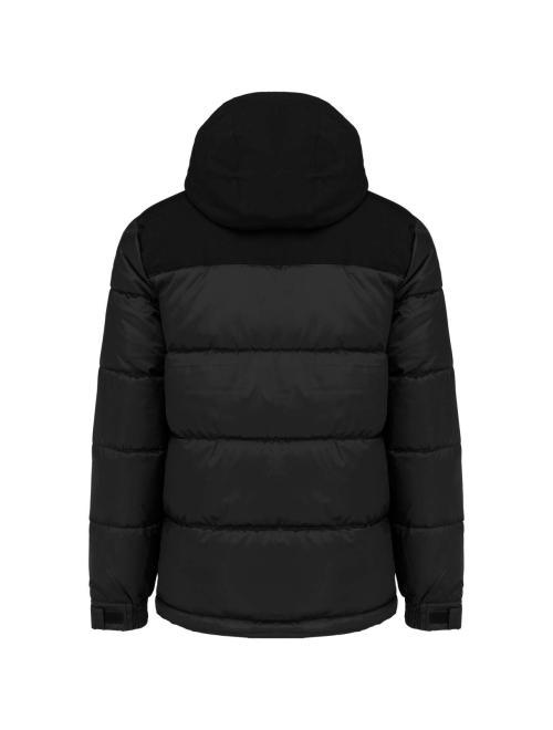 UNISEX BI-TONE PADDED JACKET WITH HOOD UNISEX BI-TONE PADDED JACKET WITH HOOD