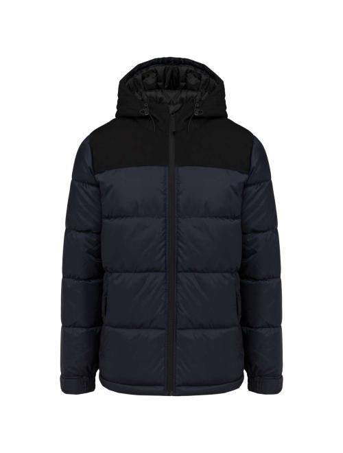 UNISEX BI-TONE PADDED JACKET WITH HOOD UNISEX BI-TONE PADDED JACKET WITH HOOD