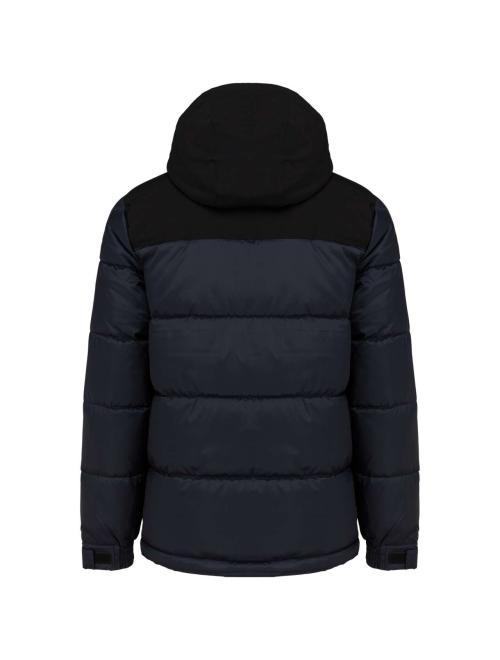 UNISEX BI-TONE PADDED JACKET WITH HOOD UNISEX BI-TONE PADDED JACKET WITH HOOD