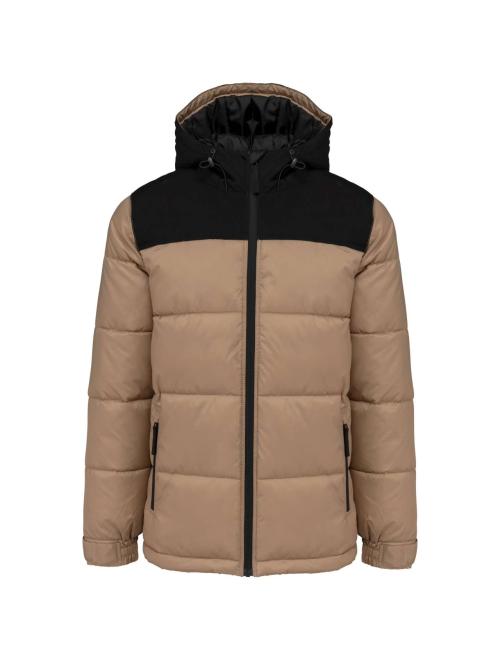 UNISEX BI-TONE PADDED JACKET WITH HOOD UNISEX BI-TONE PADDED JACKET WITH HOOD