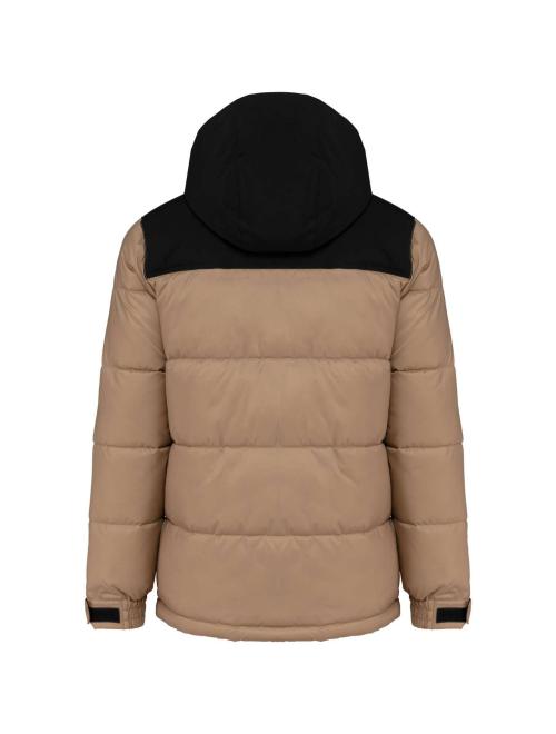 UNISEX BI-TONE PADDED JACKET WITH HOOD UNISEX BI-TONE PADDED JACKET WITH HOOD