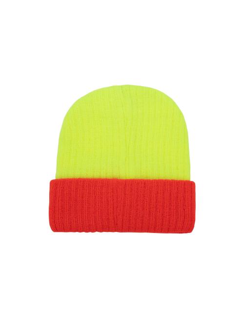 TWO-TONE KNITTED HAT - METZ
