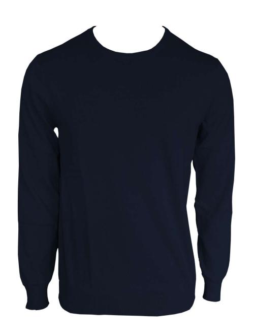 MEN’S CREW NECK FINE GAUGE COTTON PULLOVER