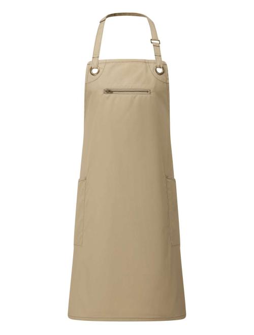 ‘BARLEY’ CONTRAST STITCH SUSTAINABLE BIB APRON