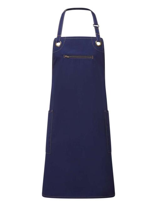 ‘BARLEY’ CONTRAST STITCH SUSTAINABLE BIB APRON