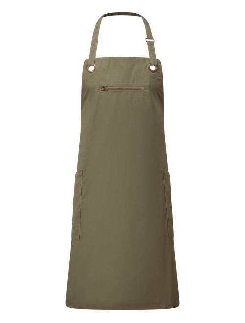 ‘BARLEY’ CONTRAST STITCH SUSTAINABLE BIB APRON