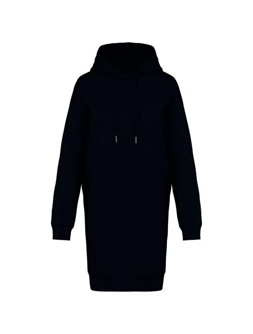 LADIES' ECO-FRIENDLY HOODED SWEATSHIRT DRESS LADIES' ECO-FRIENDLY HOODED SWEATSHIRT DRESS