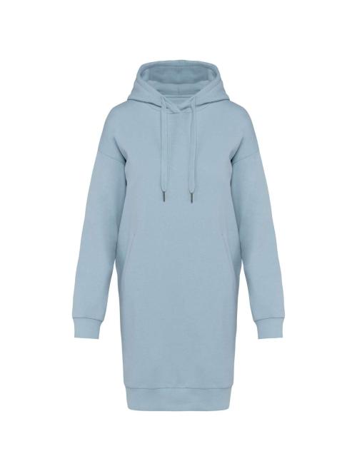 LADIES' ECO-FRIENDLY HOODED SWEATSHIRT DRESS LADIES' ECO-FRIENDLY HOODED SWEATSHIRT DRESS