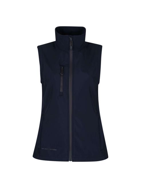WOMEN'S HONESTLY MADE RECYCLED PRINTABLE SOFTSHELL BODYWARMER