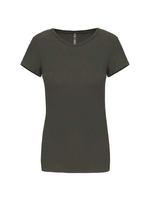 LADIES' SHORT-SLEEVED CREW NECK T-SHIRT