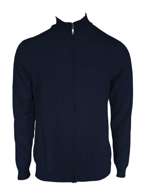 MEN’S FULL ZIP CARDIGAN FINE GAUGE COTTON