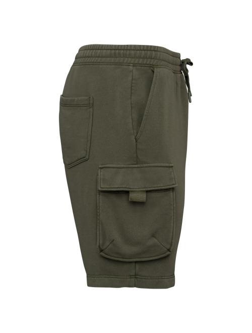MEN’S FRENCH TERRY WASHED EFFECT CARGO SHORTS