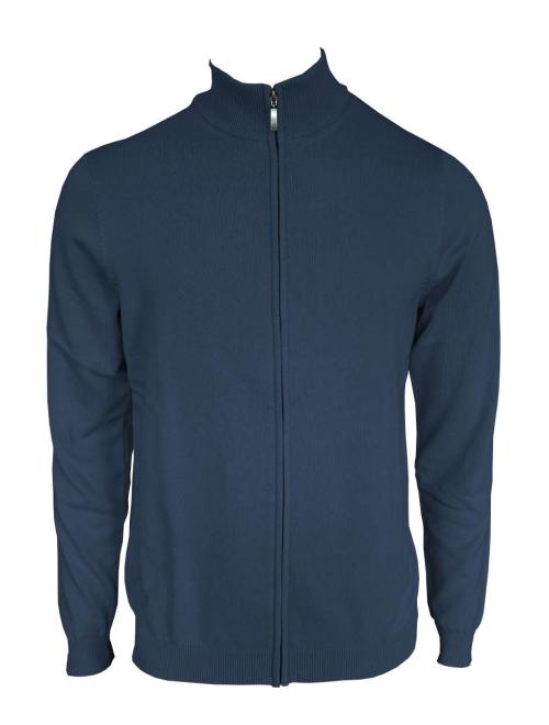 MEN’S FULL ZIP CARDIGAN FINE GAUGE COTTON