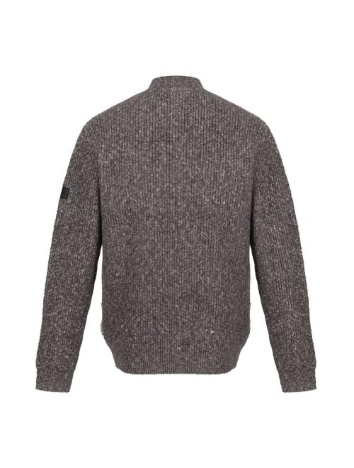 SOLOMON ZIP-NECK KNITTED PULLOVER