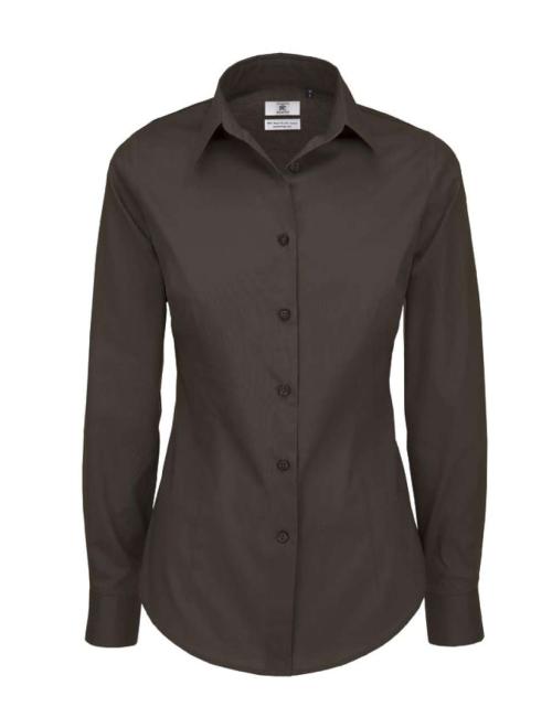 B&C BLACK TIE LSL /WOMEN