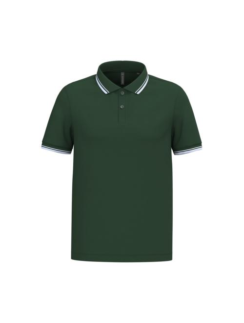 MEN'S 2 STRIPED SHORT SLEEVED POLOSHIRT