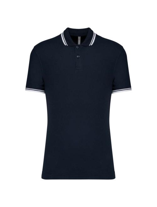 MEN'S 2 STRIPED SHORT SLEEVED POLOSHIRT