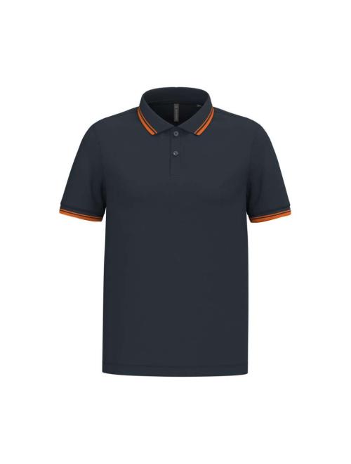MEN'S 2 STRIPED SHORT SLEEVED POLOSHIRT